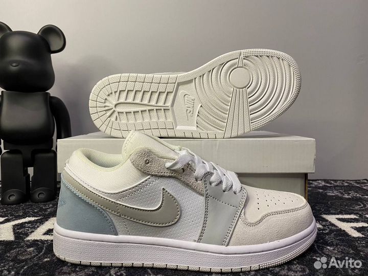 Кроссовки Nike Air Jordan 1 Low White Grey