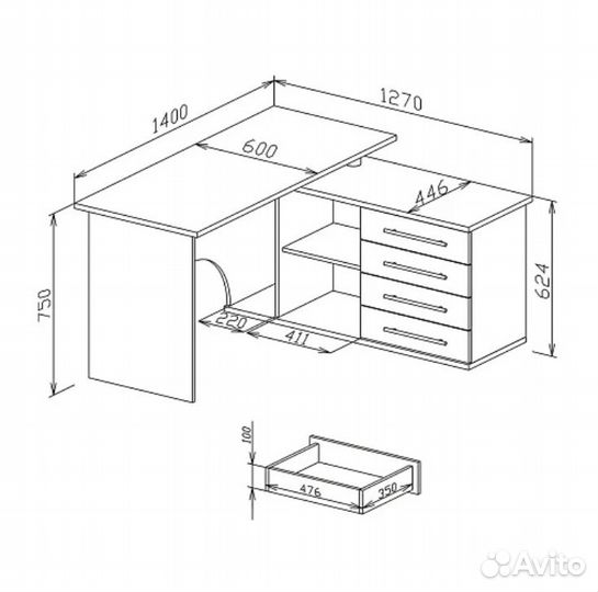 Компьютерный стол