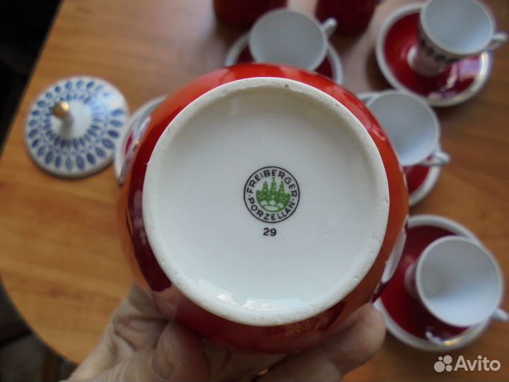 Антикварный кофейный сервиз гдр, Фрайбергер