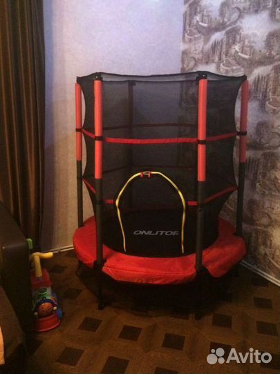 Батут детский с сеткой 140 см Доставка
