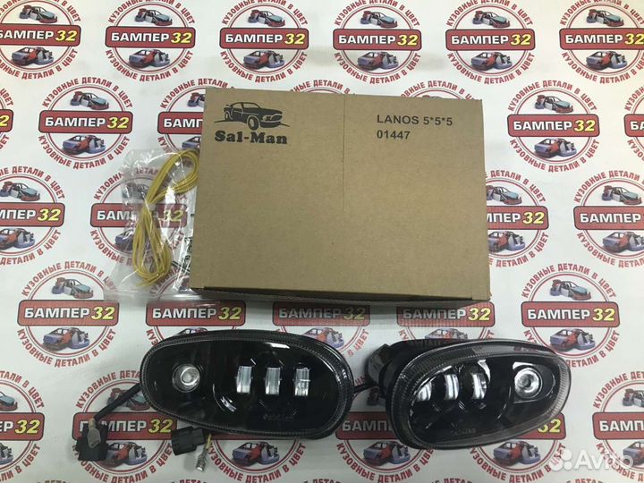 Диодные птф SAL-MAN Шевроле Ланос ближний дальний