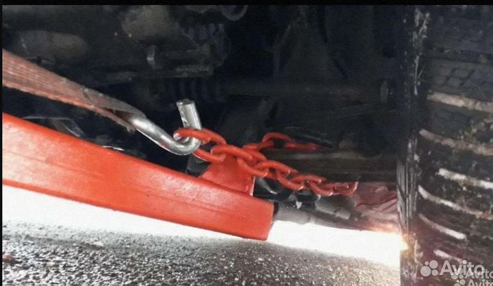 Жесткая сцепка со страховочной цепью на фаркоп