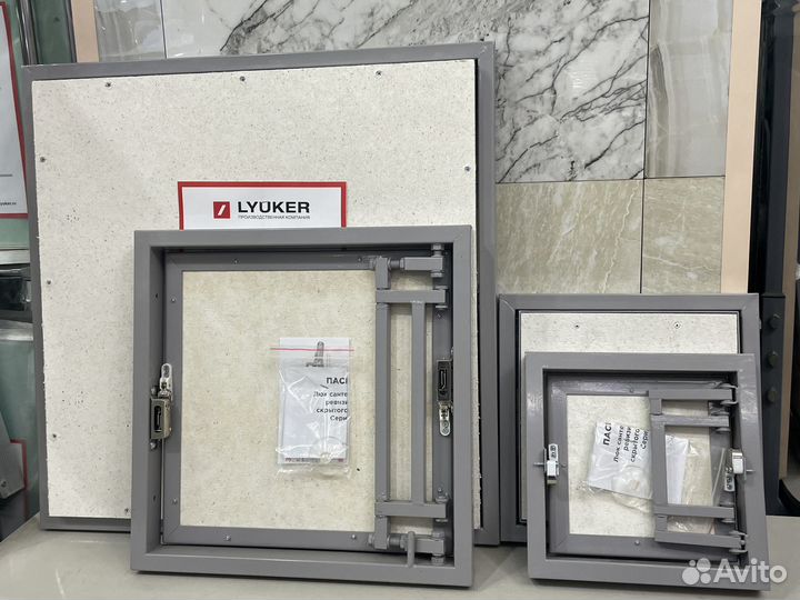 Люк AL-KR под плитку с нажимом