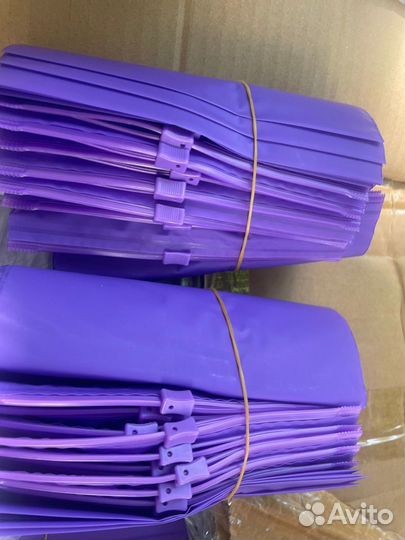 Пакеты пурпурные с бегунком 130 мкм
