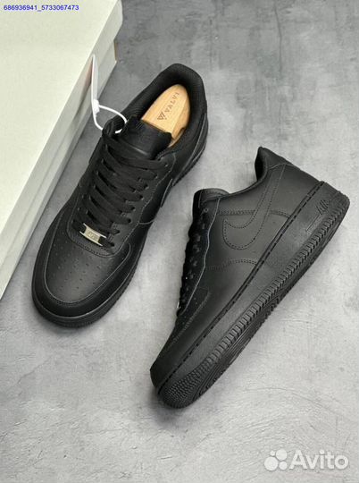Кроссовки nike air force 1 black (Арт.74094)