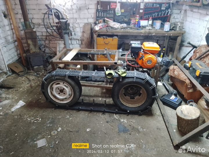 Самодельный гусеничный трактор