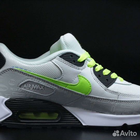 Кроссовки Nike Air Max 90 White Hot Lime
