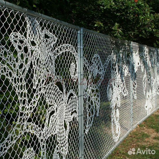 Забор из сетки рабицы в Полазне
