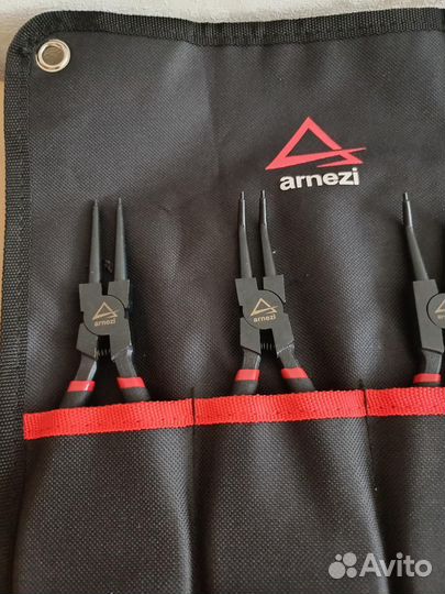 Набор съемников стопорных колец 180 мм 4пр. Arnezi