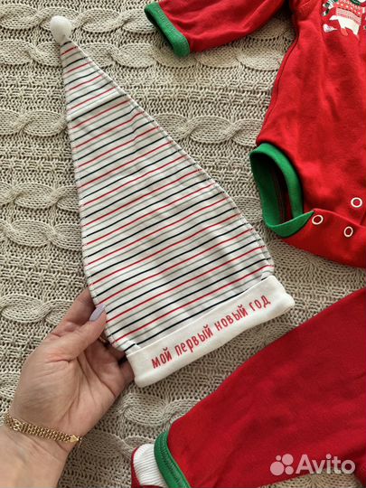 Боди новогодний костюм 56