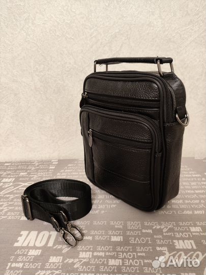 Сумка мужская натуральная кожа