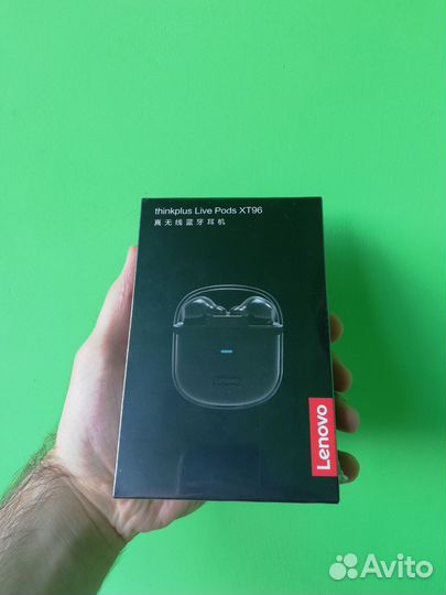 Беспроводные наушники Lenovo XT96 белые Оригинал