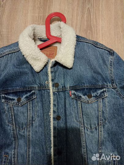 Джинсовая куртка levis sherpa