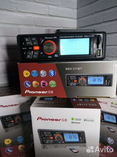 Магнитола pioneer.gb 311 1din Bluetooth USB