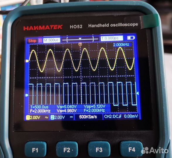 Мультиметр осциллоскоп hanmatek HO52 (2 канала)