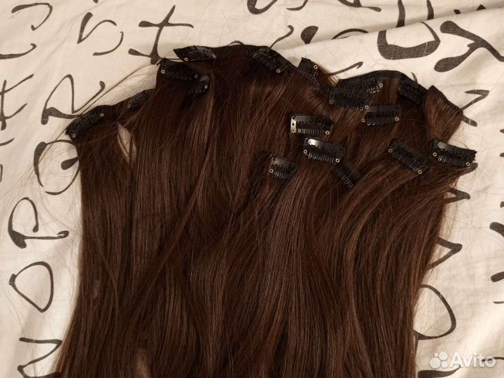 Накладные волосы на заколках