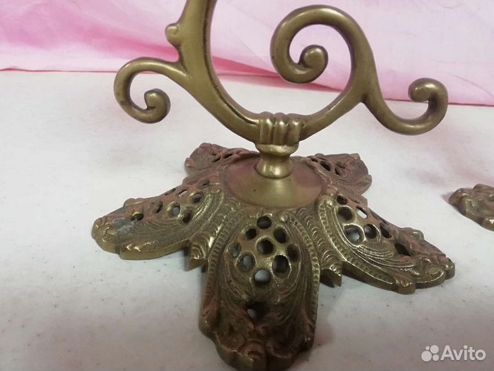 Парные подсвечники канделябры бронза