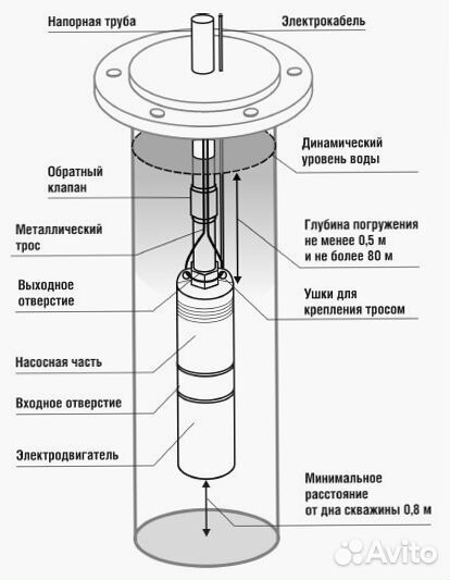 Скважинный насос Belamos TF-60