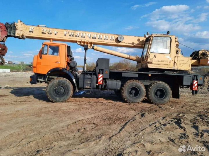 Аренда и услуги автокрана, 25 т, 28 м, с гуськом 1 м