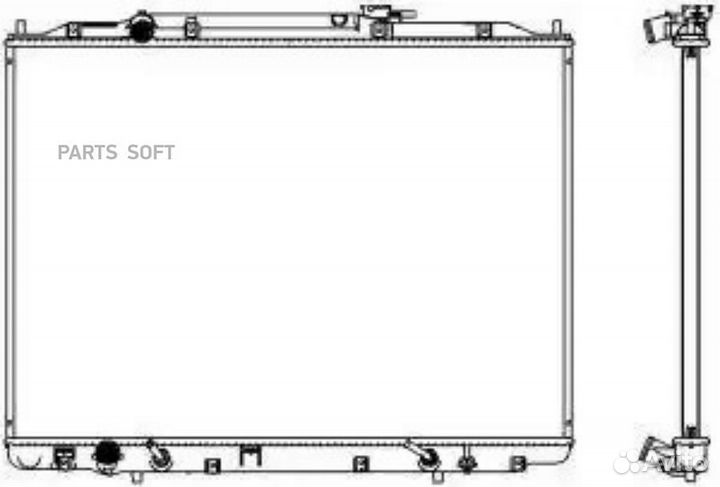 Радиатор охлаждения Хонда Пилот 35 2005