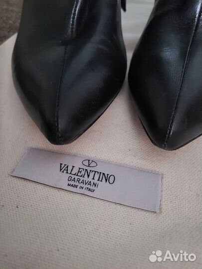 Valentino ботильоны натуральная кожа сапоги весна