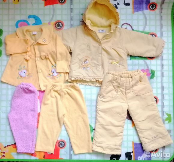 Одежда для девочки пакетом 80 86 весна осень