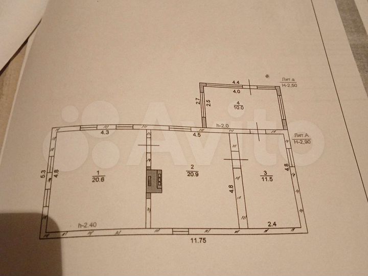 Дом 63 м² на участке 38,1 сот.