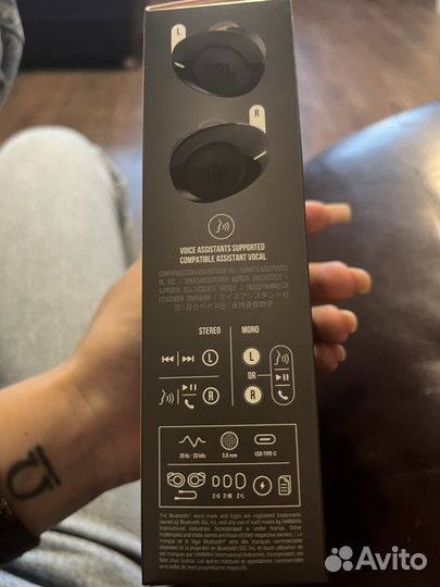 Беспроводные наушники jbl tune 125 tws