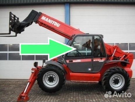 Стекло дверное верхнее левое Manitou MT 1340 SL