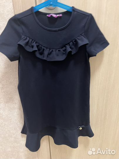 Платье школьное 128 девочки синее