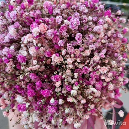 Нежная коробочка с гипсофилой