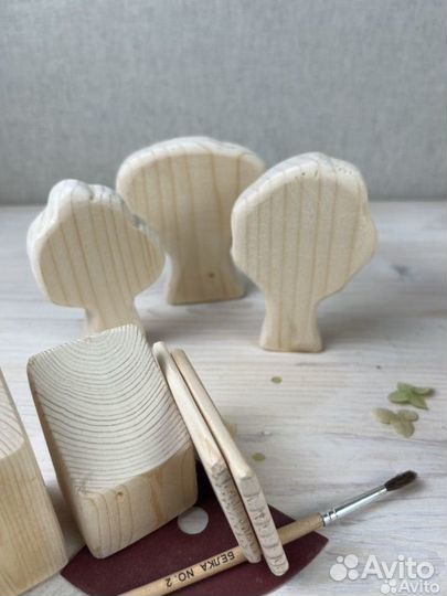 Набор из дерева для детского творчества