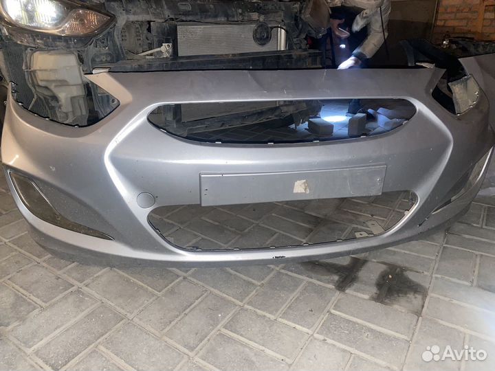 Бампер hyundai solaris