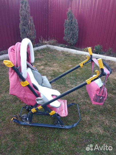Детские санки коляска бу