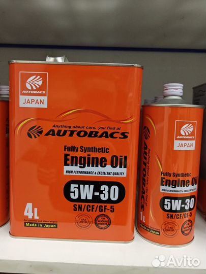 Масло моторное 5W30 autobacs engine OIL FS SP/CF/G