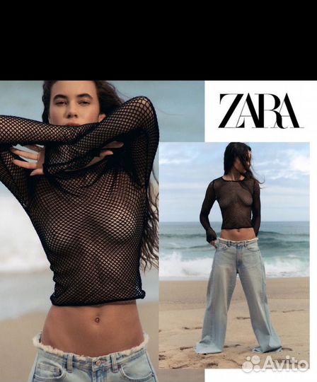Топ сетка zara