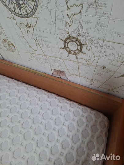 Кровать для подростка с матрасом и ящиками бу