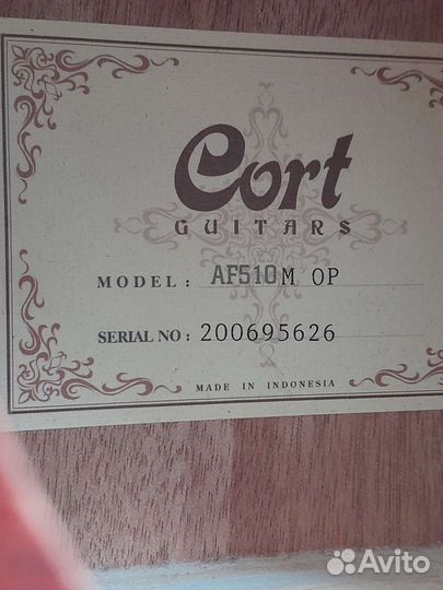Акустическая гитара Cort AF510 M OP