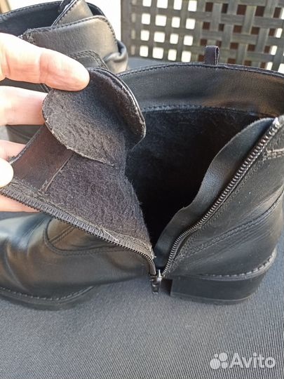 Полусапожки женские 39 размер натуральная кожа