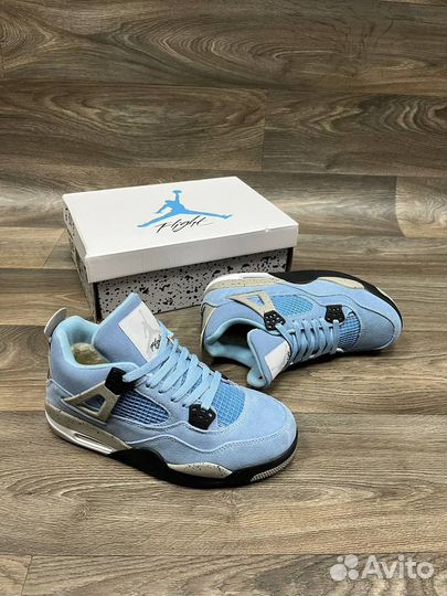 Кроссовки nike air jordan 4, с мехом, зимние