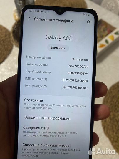 Смартфон samsung a02