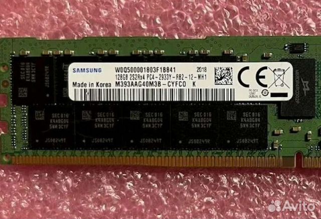 Память Samsung DDR4 128gb 2933 ecc reg купить в Москве | Электроника ...