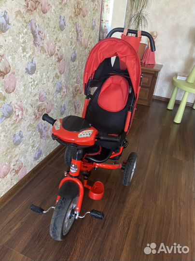 Велосипед коляска с ручкой