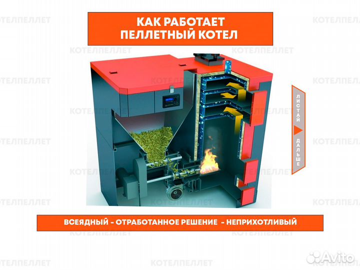 Проверенный Угольно-Пеллетный Котел 60 кВт