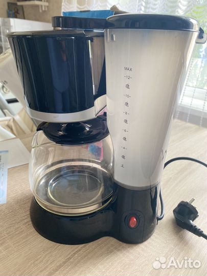 Кофеварка Delta черная DL-8125 800Вт