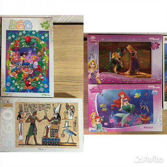 Пазлы много