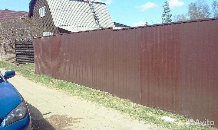 Заборы из профнастила