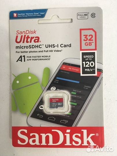 Карта памяти micro sd от64гб до 16гб