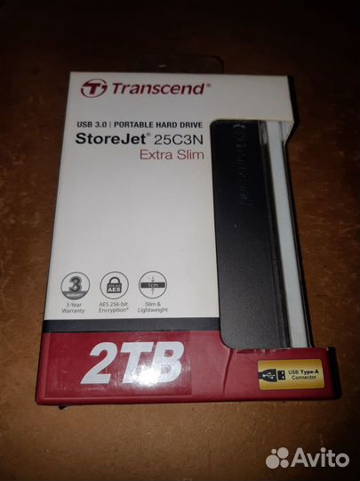 2тб Внешний HDD Transcend StoreJet TS2TSJ25C3N