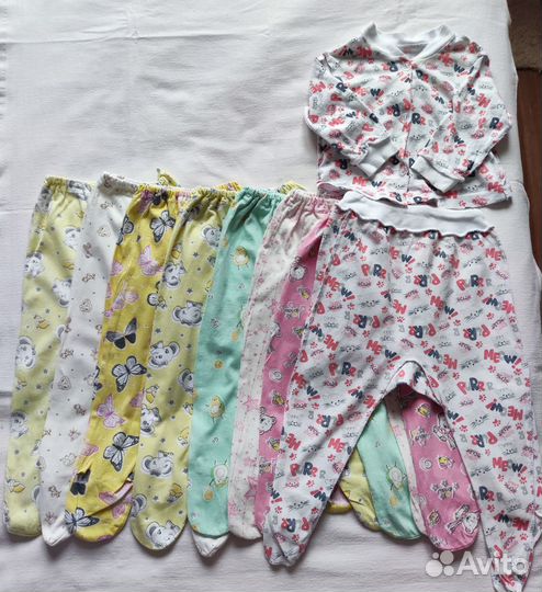 Детские вещи пакетом для девочек 62-68 р